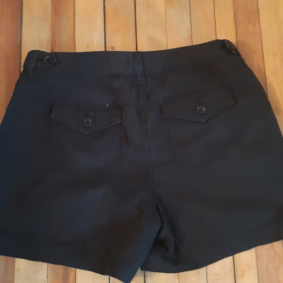 🍉 Reitmans women's short size 15 GUC black 100% cotton breathable no stretch - Picture 8 of 12